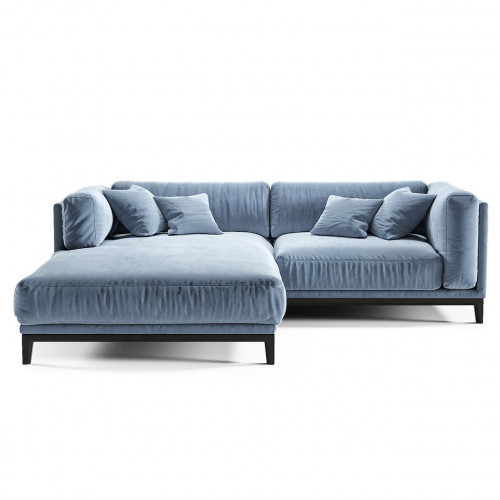 диван case угловой голубой в Нижневартовске