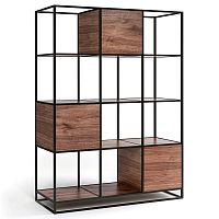 стеллаж kvadra 3 black американский орех в Нижневартовске