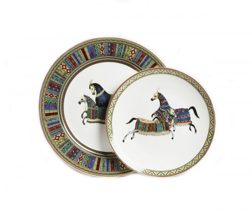 комплект тарелок antique (темная) в Нижневартовске