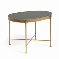 журнальный столик marsh черное cтекло от la forma (ex julia grup) в Нижневартовске