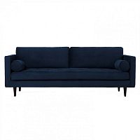 диван lucia трехместный прямой синий в Нижневартовске