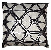 подушка квадратная серая с узором, жаккард 45х45 см в Нижневартовске