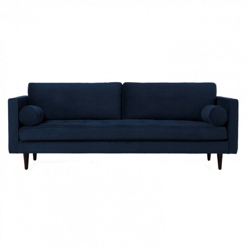 диван lucia трехместный прямой синий в Нижневартовске