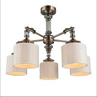 подвесная люстра omnilux rovigo oml-64307-05 кремовая в Нижневартовске