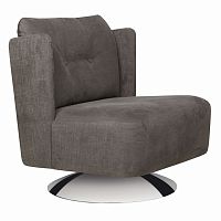 кресло alma на круглом основании темно-серое в Нижневартовске