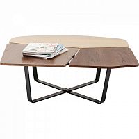 столик кофейный patches коричневый в Нижневартовске