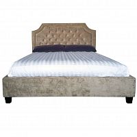 кровать двуспальная 160х200 бежевая delma в Нижневартовске