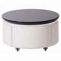 тумбочка круглая apriori черно-белая в Нижневартовске