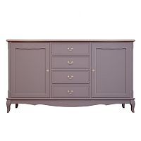 комод leontina lavanda с дверками и ящиками лавандовый в Нижневартовске