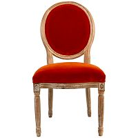 стул «луи / оранжеое солнце» (бархат, лесной орех) в Нижневартовске