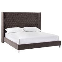 кровать двуспальная 180х200 коричневая aurora в Нижневартовске