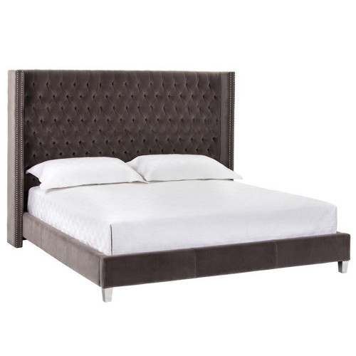 кровать двуспальная 180х200 коричневая aurora в Нижневартовске