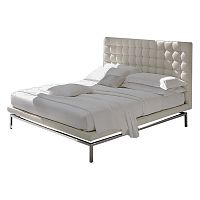 кровать двуспальная 180х200 белая из экокожи konigreich в Нижневартовске