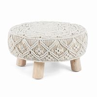 пуф danko footrest манго из дерева белый aa1791j33 от la forma (ex julia grup) в Нижневартовске