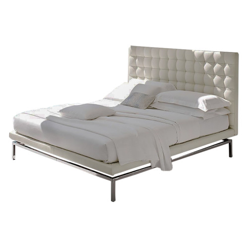 кровать двуспальная 180х200 белая из экокожи konigreich в Нижневартовске