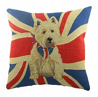 подушка с фото белого терьера jack westie в Нижневартовске