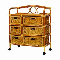 комод, плетёный из ротанга rider (светлый) в Нижневартовске