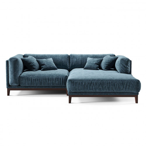 диван case угловой синий в Нижневартовске