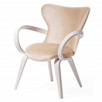 кресло apriori s бежевый, белый в Нижневартовске