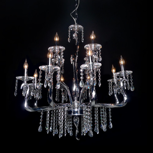 люстра mdp09059-12a от illuminati прозрачная/ хром в Нижневартовске