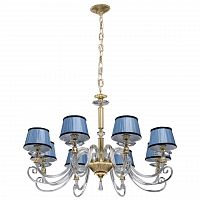 дизайнерская подвесная люстра chiaro экстраваганза 2 701010408 голубая в Нижневартовске