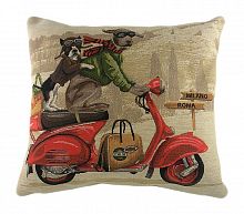 подушка с картинкой scooter dogs red в Нижневартовске