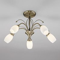 потолочная люстра eurosvet ginevra 30280/5 античная бронза в Нижневартовске