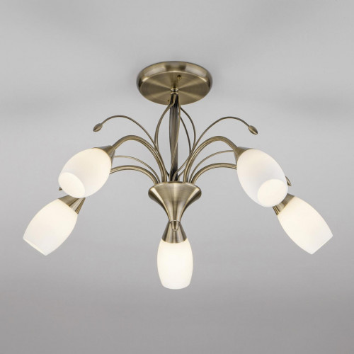 потолочная люстра eurosvet ginevra 30280/5 античная бронза в Нижневартовске