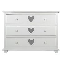 комод adelina 3 ящика белый в Нижневартовске