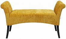 kare скамья с подлокотниками motley, коллекция "мотли" 107*62*38, полиэстер, полиуретан, бук, желтый в Нижневартовске