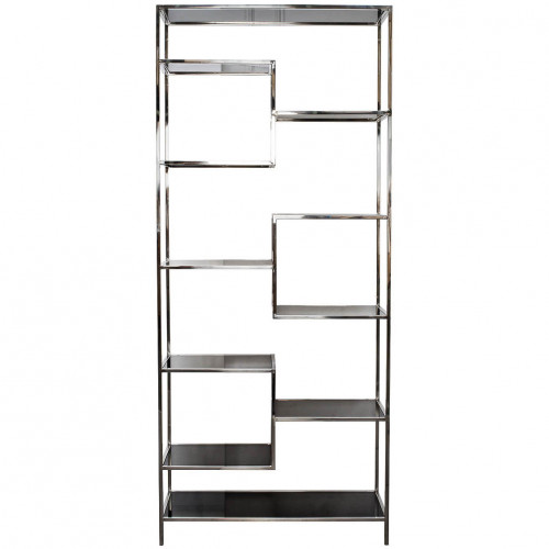 стеллаж silver line серебристый/черный в Нижневартовске