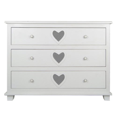 комод adelina 3 ящика белый в Нижневартовске