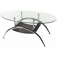 стол стеклянный mag хром, прозрачный в Нижневартовске