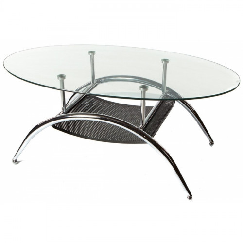 стол стеклянный mag хром, прозрачный в Нижневартовске