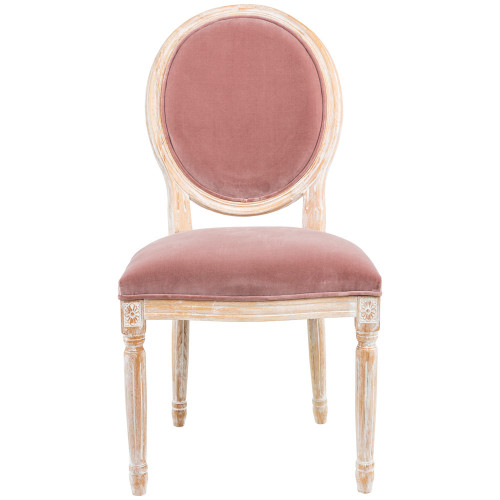 стул «луи / пудровый розовый» (бархат, белый жемчуг) в Нижневартовске