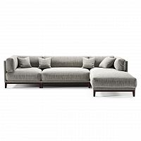 диван case угловой светло-серый шенилл в Нижневартовске