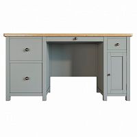 большой рабочий стол jules verne с узкой тумбой серый в Нижневартовске