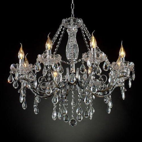 подвесная люстра eurosvet 3188/8 хром strotskis в Нижневартовске