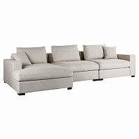 диван cream linen угловой бежевый в Нижневартовске