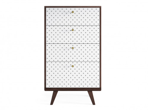 высокий комод thimon тёмный дуб / принт №047 в Нижневартовске