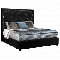 кровать двуспальная 180х200 черная petals queen в Нижневартовске