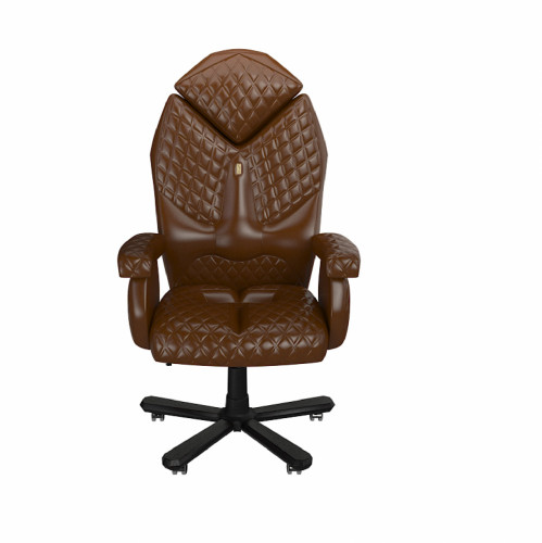 кресло эргономичное diamond коричневое в Нижневартовске