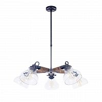 подвесная люстра freya lorenza fr4171-pl-05-b коричневая в Нижневартовске