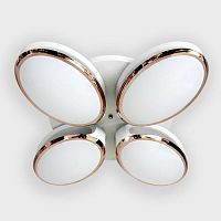 потолочная светодиодная люстра ambrella light orbital granule fg2024 wh 96w+40w d760 в Нижневартовске