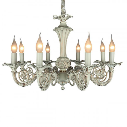 подвесная люстра omnilux oml-73403-08 белая в Нижневартовске