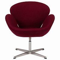 кресло swan chair бордовая в Нижневартовске