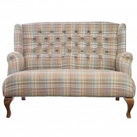 диван flemming двухместный прямой бежевый с коричневым в Нижневартовске