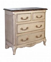 комод на четыре ящика узкий поместье с узором, с состариванием в Нижневартовске