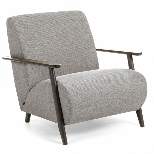 кресло marthan серое на черных ножках в Нижневартовске