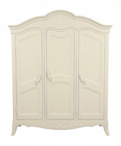 шкаф платяной трехдверный авиньон сузором с состариванием слоновая кость в Нижневартовске